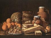 MELeNDEZ, Luis Still Life with Oranges and Walnuts ag China oil painting reproduction